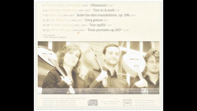 Hans Gal : Suite für 3 Mandolinen op. 59b - Nov mandolin Trio смотреть онлайн