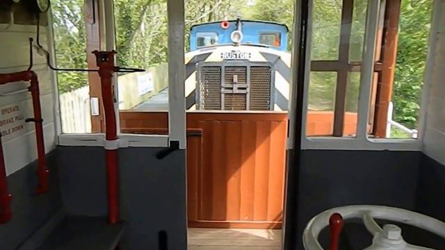 Daisy the Brake Van (built in 1959) running on the preserved Helston Railway in Cornwall England UK смотреть онлайн