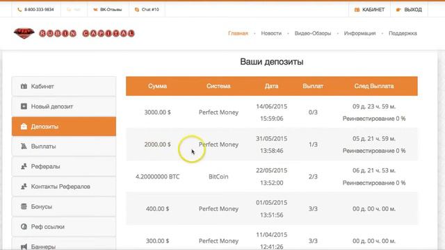 Rubin Capital самый лучший проект 2015 года!!! смотреть онлайн