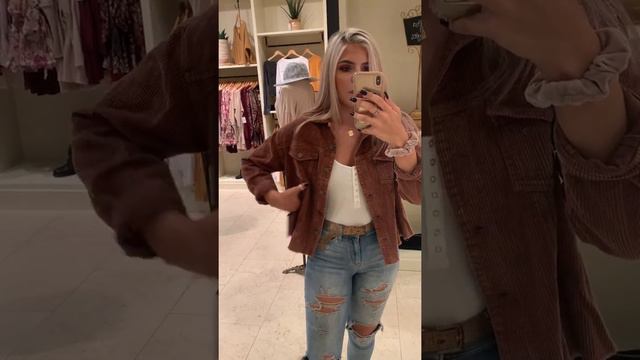 Anne Margaret | Corduroy Jacket in Deep Mauve смотреть онлайн