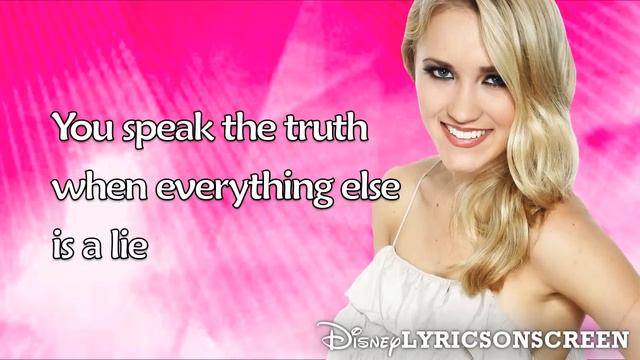 Emily Osment - You Get Me Through (Lyrics Video) HD смотреть онлайн