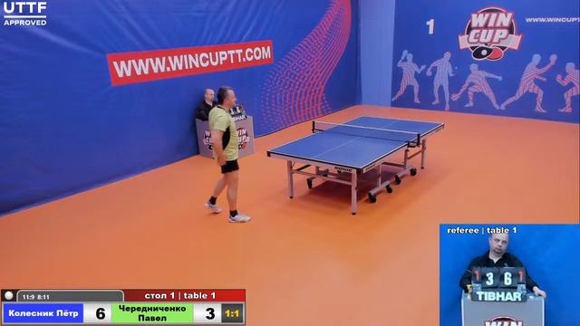 Колесник Пётр 3-2 Чередниченко Павел Турнир Восток 4 WINCUP 28.04.21 Прямая трансляция Зал1 смотреть онлайн