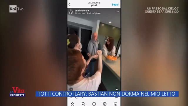 Totti contro Ilary: Bastian non dorma nel mio letto - La vita in diretta 30/03/2023 смотреть онлайн