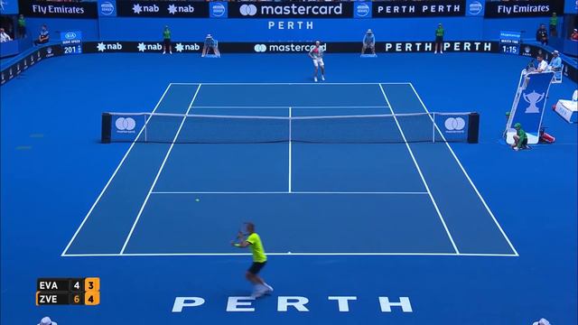 Match Highlights from Sverev/Evans (RR) - Mastercard Hopman Cup смотреть онлайн