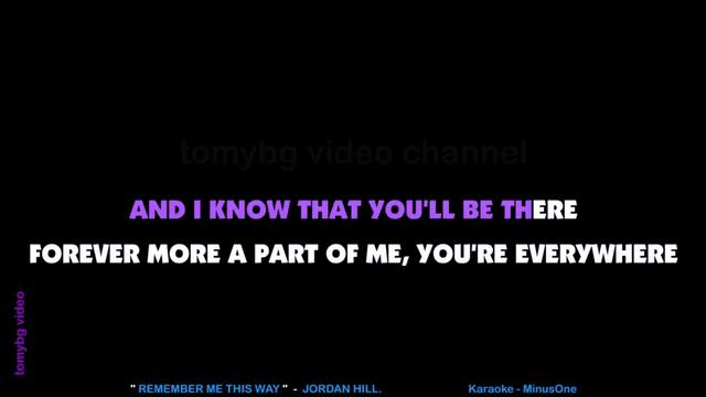 REMEMBER ME THIS WAY - Jordan Hill. Karaoke. Casper Soundtrack. смотреть онлайн