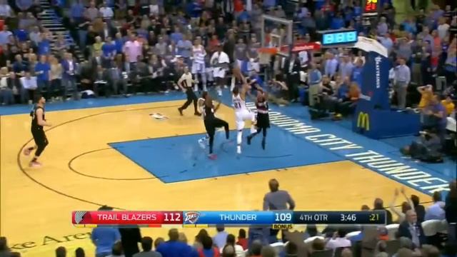 Andre Roberson Dunk Vs Portland Trail Blazers March 2017