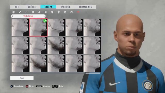 RONALDO NAZARIO FACE FIFA 20 VIRTUAL PRO LOOKALIKE