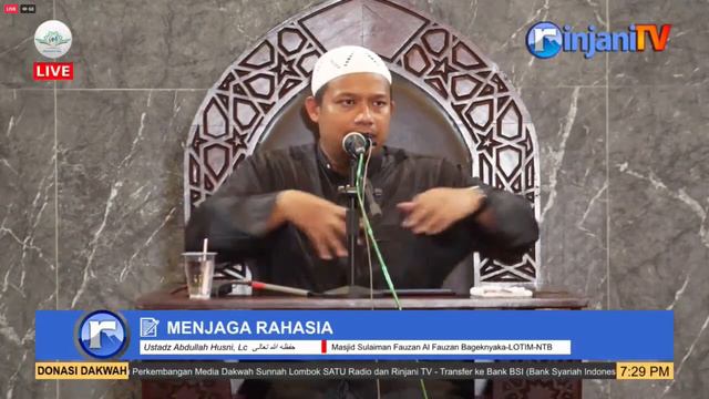 ⭕ [LIVE] KAJIAN RUTIN MALAM RABU - Ustadz Abdullah Husni, Lc حفظه الله تعالى
