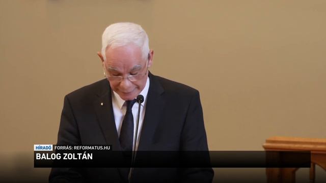 Lemondott Lelkész Elnöki Tisztségéről Balog Zoltán