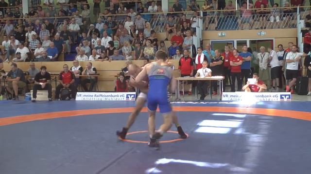 RINGEN - Deutsche Meisterschaften Greco - 72kg Finale 3+5 Benedikt Pauli Vs. Marc Wentzke