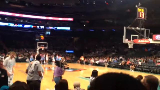 Was at the WNBA GAME earlier cheering for liberty but Atlanta won 😫