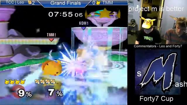 SSBM - TCC|Leo (Marth, Fox) vs The Music Man (Pikachu) - Forty7 Cup Grand Finals смотреть онлайн