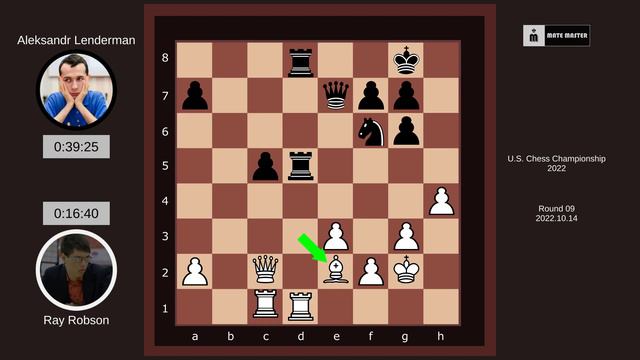 Ray Robson vs Aleksandr Lenderman: U.S. Chess Championship 2022 смотреть онлайн
