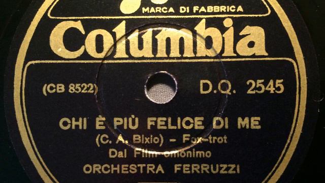 Orchestra Ferruzzi, Chi è più felice di me, Foxtrot, Milano, 1937 смотреть онлайн