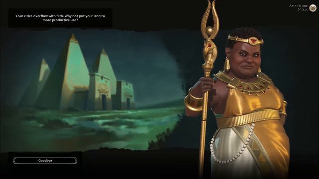 Sid Meier's Civilization VI - Amanitore of Nubia's Agenda (Negative Reaction) смотреть онлайн