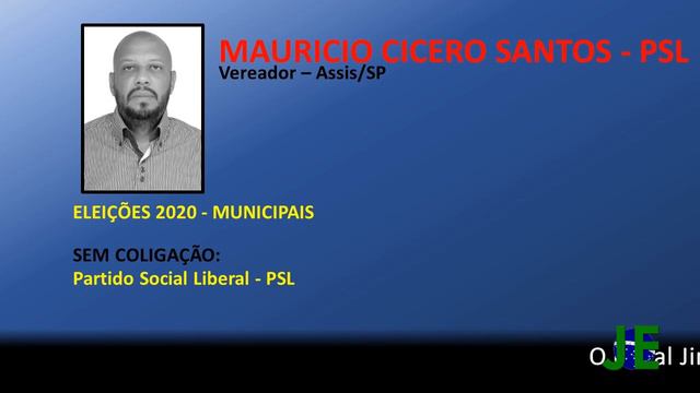 Jingles Eleições 2020 | Mauricio Cicero Santos (PSL) - Vereador Assis/SP смотреть онлайн
