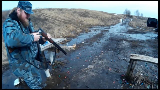 Пристрелки ТОЗ-34 и МР- 155 дробовыми патронами самокрут 00 и 3. смотреть онлайн