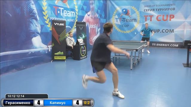 Герасименко - Капинус. 30 декабря 2016. TT Cup смотреть онлайн