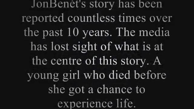 JonBenet tribute смотреть онлайн