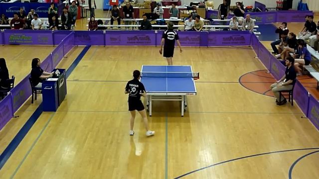 S Hazinski vs A Irigoyen - Coed Team Final, Match 4 Game 1, 2010 NCTTA Table Tennis Championships смотреть онлайн