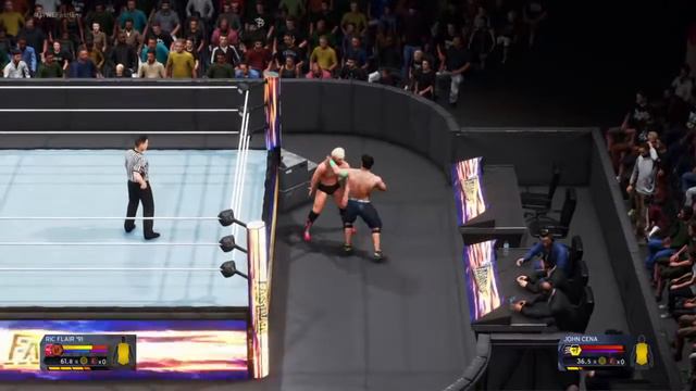 Ric Flair Vs John Cena Submission World Heavyweight Championship Match смотреть онлайн