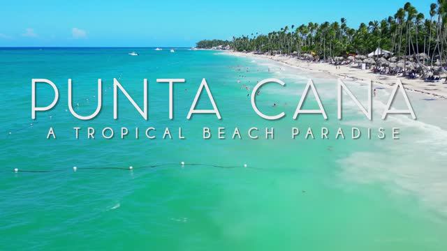 PUNTA CANA IN 4K DRONE FOOTAGE (ULTRA HD) - Dominican Republic Paradise Beach Landscapes UHD