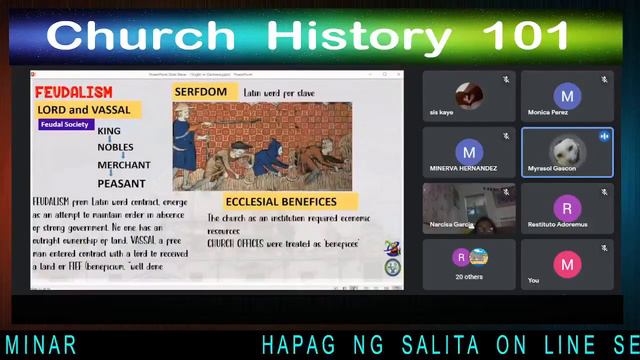 8/2/22 ATING ALAMIN LIVE!  Diocesan Biblical Apostolate  Church History 101 Session 1