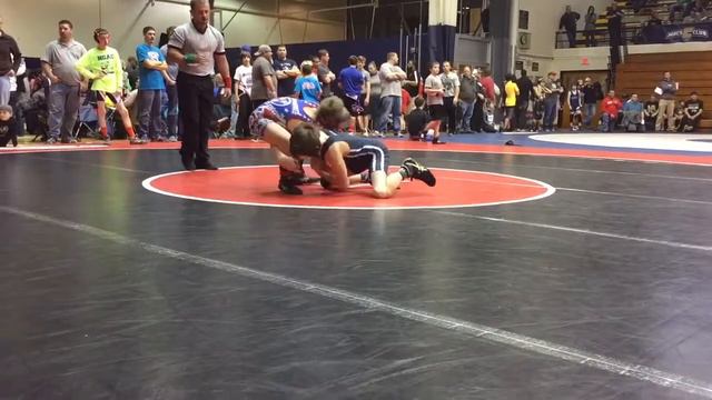 Brayden Palmer (Buccaneers Wrestling) vs Jared McAllister (Higher Calling) - 2015 Region 3 Top 100 смотреть онлайн