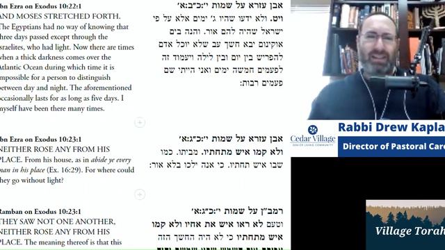 Parashat Bo - Darkness: The Ninth Plague