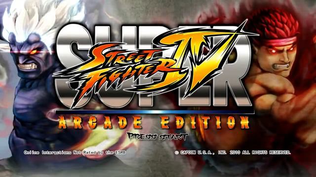 Super Street Fighter IV: Arcade Edition - Title Screen PC смотреть онлайн