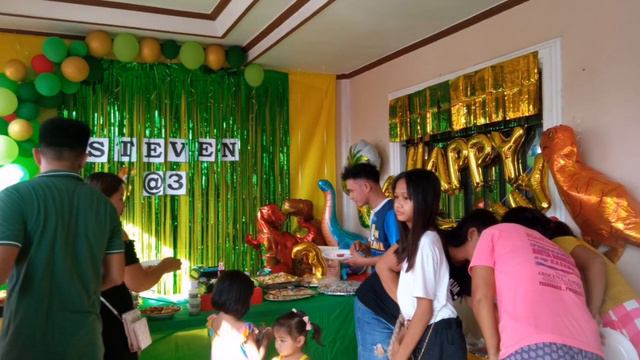 Dinosaur Birthday Themed | Steven Harris | 3 Years Old