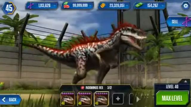 INDOMINUS REX LEVEL 40 Jurassic World The Game смотреть онлайн