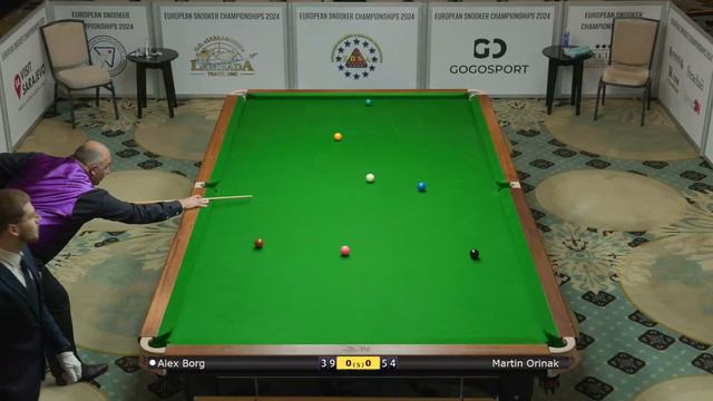 European Snooker Championships - Men Groups: Alex Borg vs Martin Orinak смотреть онлайн