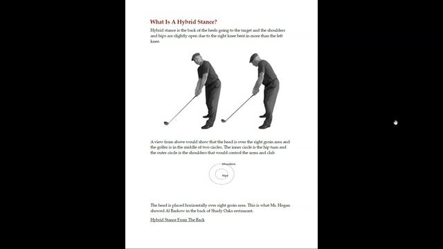 Tiger Woods And Ben Hogan Used The Hybrid Stance. What Is It? смотреть онлайн