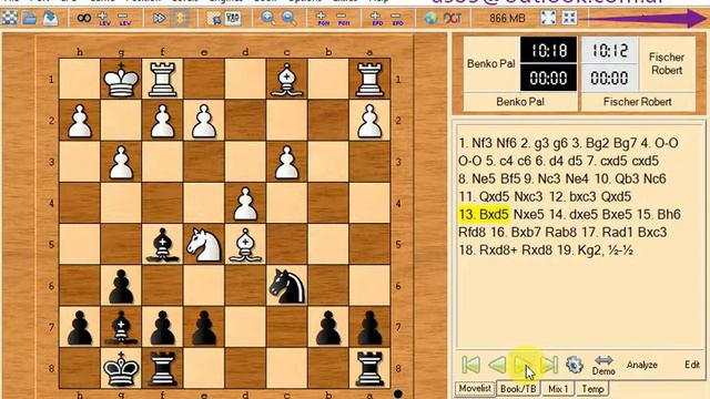 Fischer Robert and benko pal 1962 new york == 601 смотреть онлайн