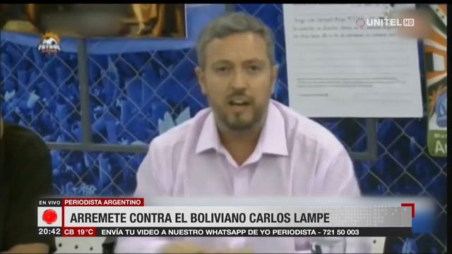 Periodista Argentino Arremete Contra El Boliviano Carlos Lampe
