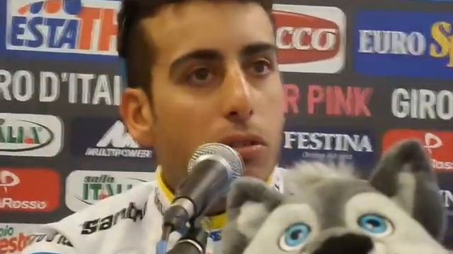 Conferenza Stampa Di Fabio Aru Dopo La Vittoria Della 19a Tappa Del Giro A Cervinia