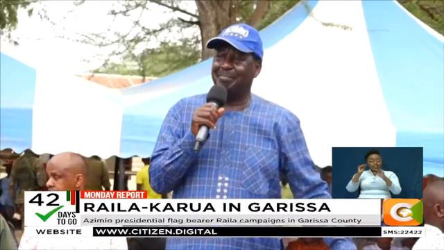 Azimio Presidential Flag Bearer Raila Odinga Campaigns In Garissa County