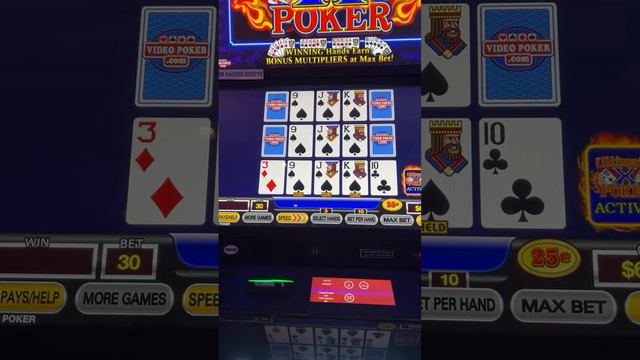Video Poker Live From Caesars Danville!#videopoker #shortsfeed