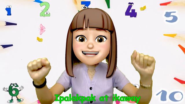 "Umawit at Bumilang" (Action by Teacher Karyl) - Kinder Song смотреть онлайн