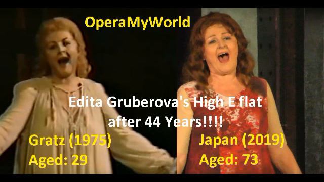 Edita Gruberova's High E flats: 1975 (at 29) & 2019 (at 73!!!) [44 YEARS AFTER] смотреть онлайн