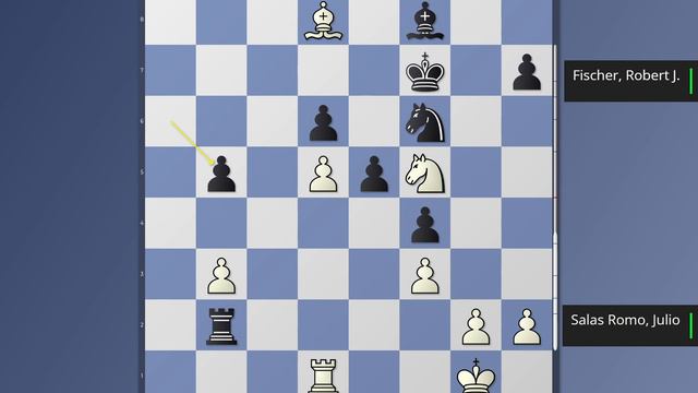 Salas Romo, Julio -- Fischer, Robert James, Santiago de Chile International Rd. 8 1959, 0-1 смотреть онлайн