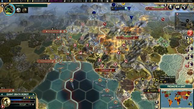 Civilization V: Brave New World England Domination Victory [Part 2] смотреть онлайн