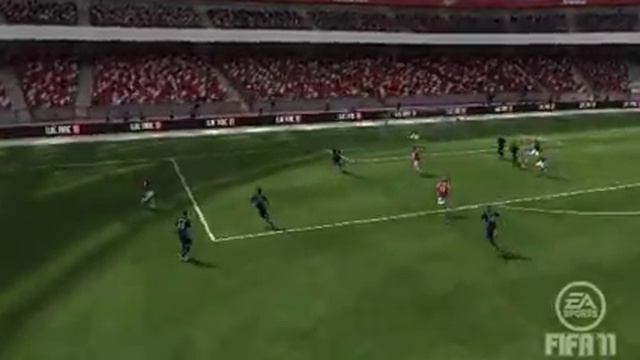 Fifa 11 - Jack Wilshere lucky goal!! смотреть онлайн
