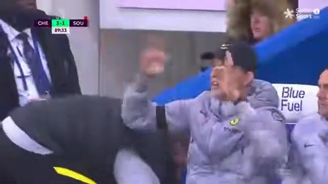 😂funny clip of Thomas Tuchel mocking referee Martin Atkinson after Chelsea victory over Southampton смотреть онлайн