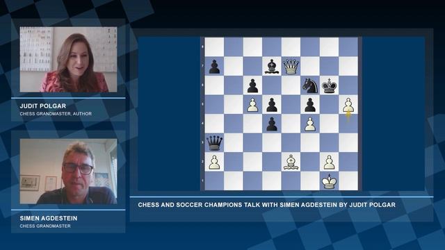 Chess and Soccer Champions Talk with Simen Agdestein by Judit Polgar 2020 смотреть онлайн