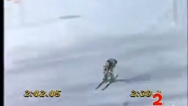 Anita Wachter wins giantslalom (Cortina 1994)