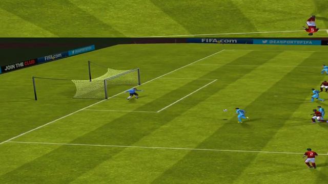 FIFA 13 iPhone/iPad - A. Goi√¢nia vs. Santos смотреть онлайн