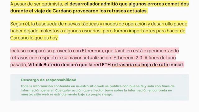🔥¡ALGORITMO PREDICE PRECIO De CARDANO! Charles Hoskinson Explica La Lentitud De Cardano Ada🚀