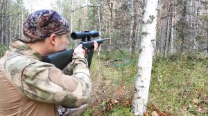 ОХОТА НА РЯБЧИКА С МАНКОМ. СТРЕЛЬБА ИЗ МЕЛКАШКИ ДО 300 МЕТРОВ.